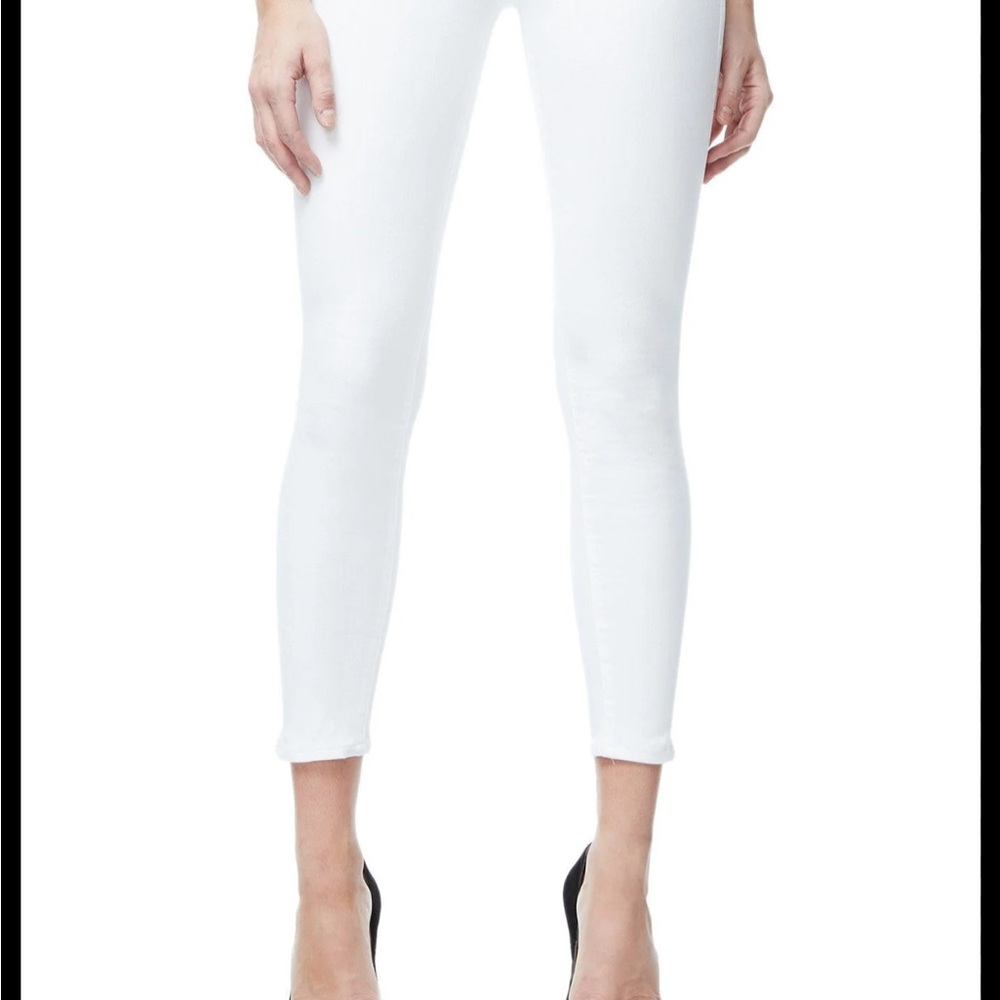 Good American Good Legs Crop White Skinny Jeans Size 20
